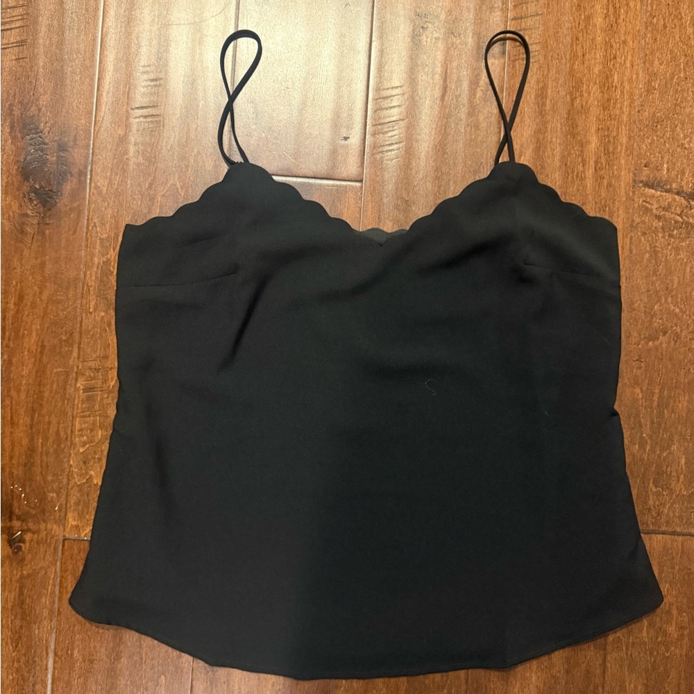 J. Crew Factory scalloped tank